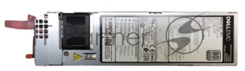 Блок питания Single, Hot-plug, Power Supply, 1400W for R650/R750