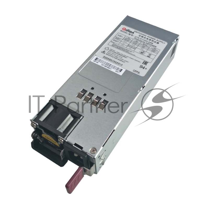 Блок питания серверный Server power supply Qdion Model U1A-D11200-DRB-Z P/N:99MAD11200I1170117 CRPS 1U Module 1200W Efficiency 94+, Gold Finger (option), Cable connector: C14
