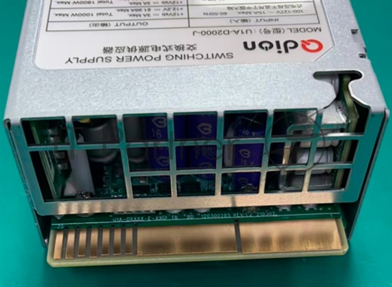 Блок питания серверный Server power supply Qdion Model U1A-D2000-J P/N:99MAD12000I1170113 CRPS 1U Module 2000W Efficiency 94+, Gold Finger (option), Cable connector: C14