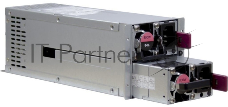 Серверный блок питания 800 Вт. Server power supply Qdion Model R2A-DV0800-N-B P/N:99RADV0800I1170118 2U Redundant 800W Efficiency 91+, Cable connector: C14