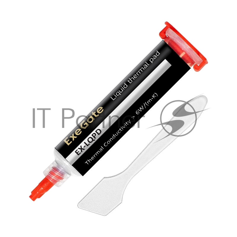 Жидкая термопрокладка ExeGate EX-LQPD (6 Вт/(м•К), 25г тюбик с лопаткой)