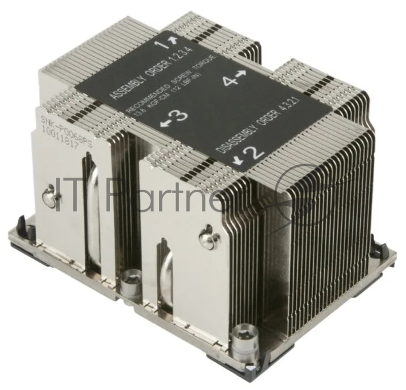 Пассивный кулер Alseye AS3647-P4HCAL2U-JYR81 3647 Narrow 2U, TDP 205W, 108*78*64mm