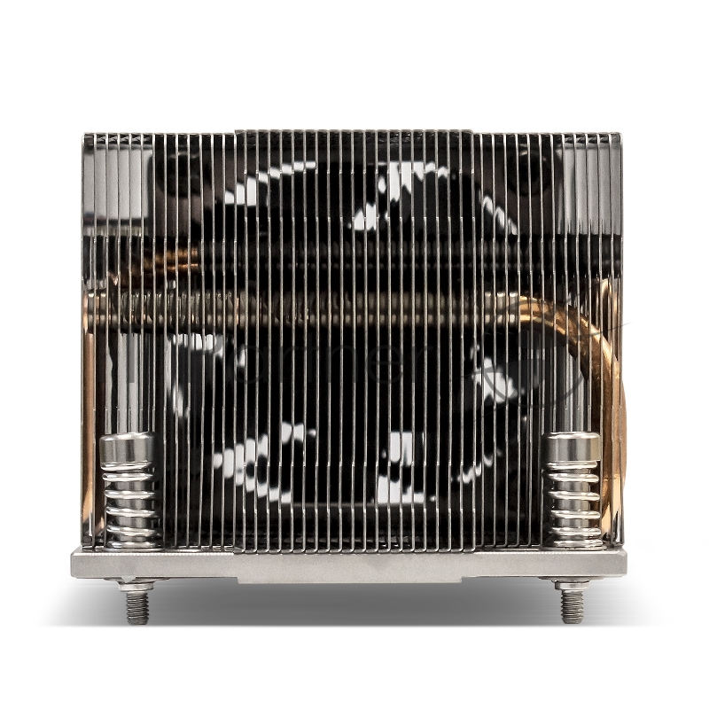 Кулер ExeGate EX293436RUS ESNK-P0063AP4.PWM.2U.SP3.Cu (Al+Cu, 2U, 4 тепл. трубки, LGA SP3, TDP 240W, PWM, 1600-6800RPM, 2 ball bearing, 4pin, 54,3db, 440г, на винтах, с термопастой, Retail box)