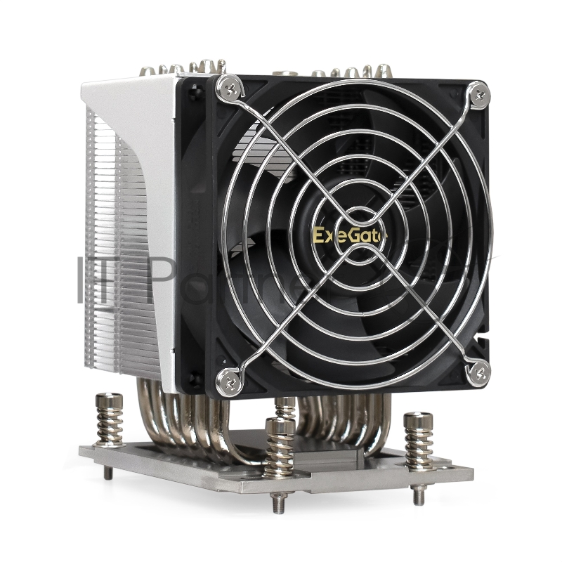 Кулер ExeGate EX293437RUS ESNK-P0064AP4.PWM.4U.SP3.Cu (Al+Cu, 4U, 6 тепл. трубок, LGA SP3, TDP 280W, PWM, 1900-3800RPM, 2 ball bearing, 4pin, 44db, 730г, на винтах, с термопастой, Retail box)