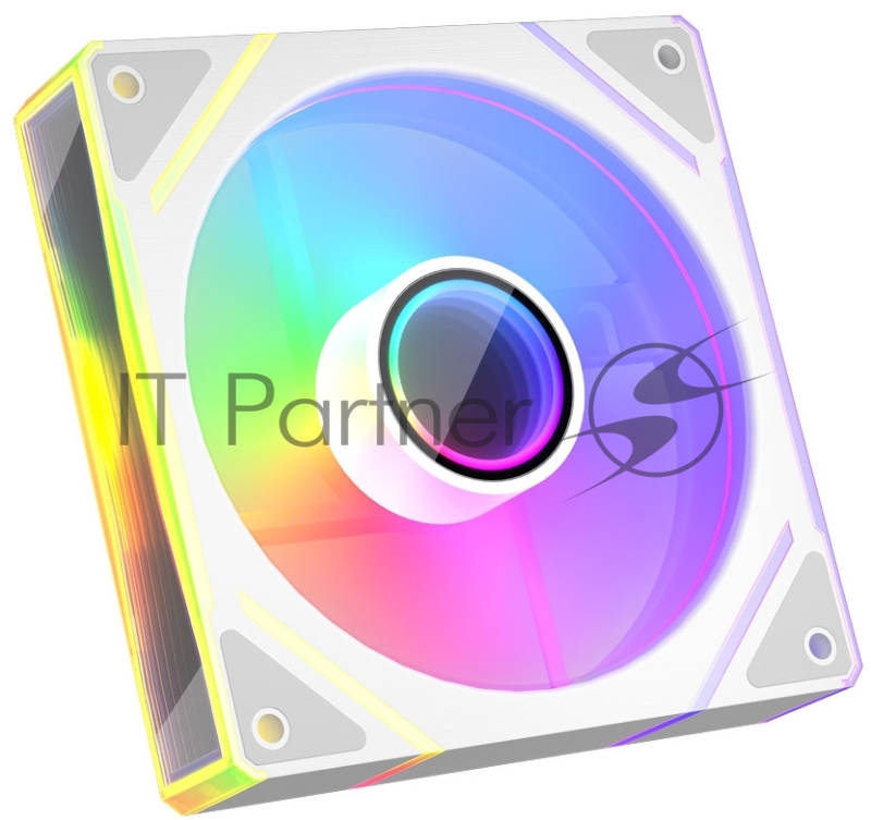 Вентилятор 1STPLAYER FC(AP)-WH-1IN1 White 120mm, ARGB, PWM, 600-1800rpm, 3pin