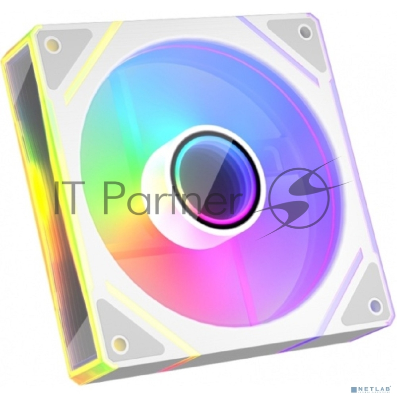 Вентилятор 1STPLAYER FC(AP)-WH-1IN1 White 120mm, ARGB, PWM, 600-1800rpm, 3pin