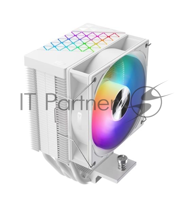 Кулер PCCooler R400 ARGB WH S115X/1200/1700/AM4/AM5 (TDP 180W, 90mm ARGB Fan, 4 тепловые трубки 6мм, 650-2200RPM, 28,3dBa)