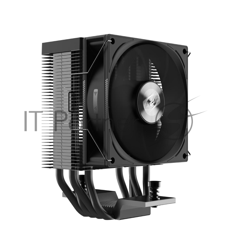Кулер PCCooler R400 S115X/1200/1700/AM4/AM5 (TDP 180W, 90mm Non LED Fan, 4 тепловые трубки 6мм, 650-2200RPM, 28,3dBa)