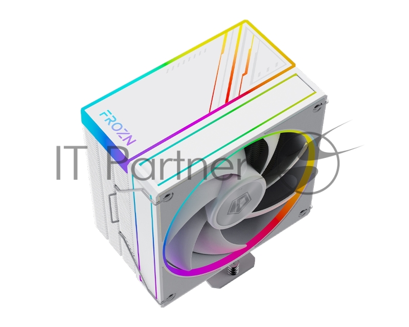 Устройство охлаждения(кулер) ID-Cooling Frozn A410 ARGB Wh Soc-AM5/AM4/1151/1200/2066/1700 4-pin Al+Cu 230W 730gr LED Ret