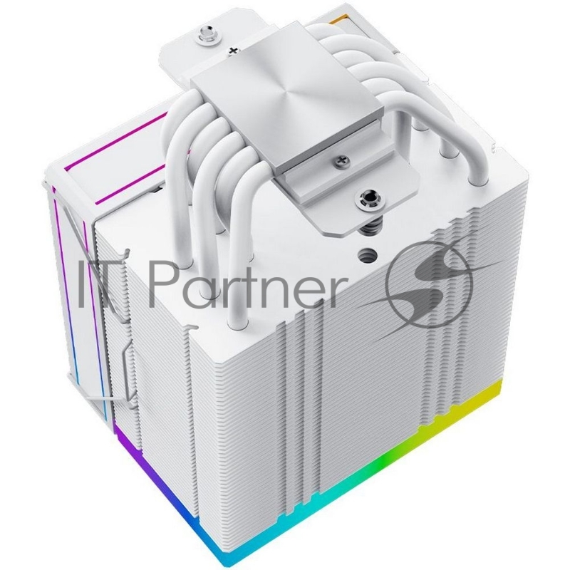 Устройство охлаждения(кулер) ID-Cooling Frozn A610 ARGB Wh Soc-AM5/AM4/1151/1200/2066/1700 4-pin Al+Cu 250W 940gr LED Ret