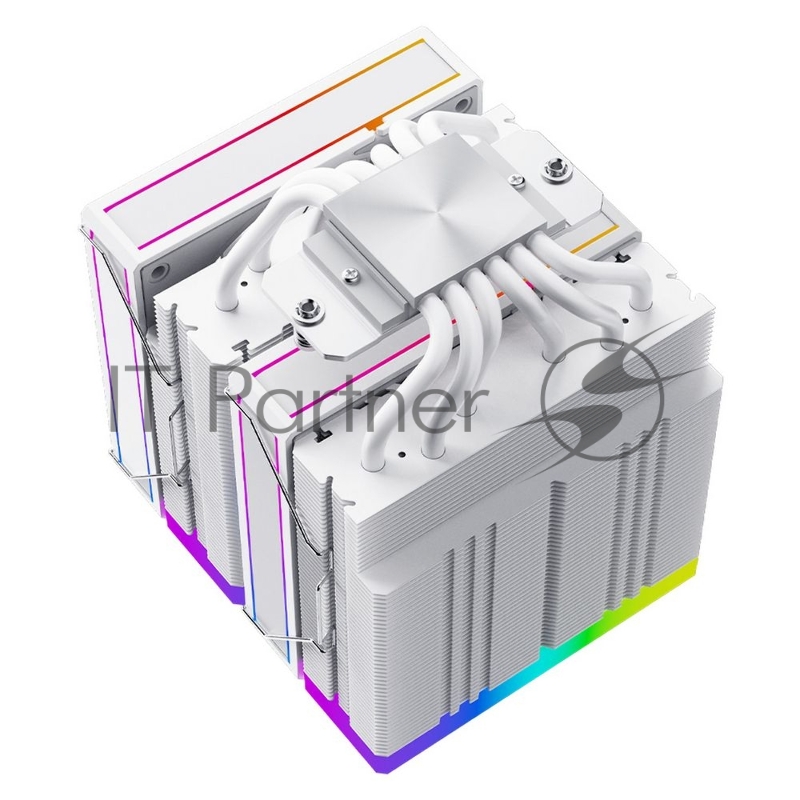 Устройство охлаждения(кулер) ID-Cooling Frozn A620 ARGB Wh Soc-AM5/AM4/1151/1200/2066/1700 4-pin Al+Cu 270W 1200gr LED Ret