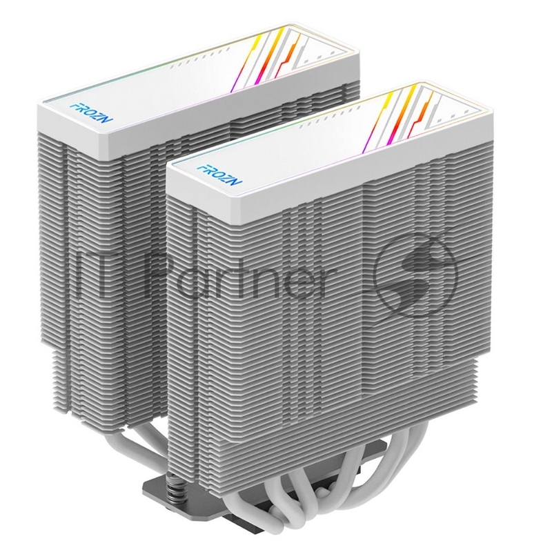 Устройство охлаждения(кулер) ID-Cooling Frozn A620 ARGB Wh Soc-AM5/AM4/1151/1200/2066/1700 4-pin Al+Cu 270W 1200gr LED Ret