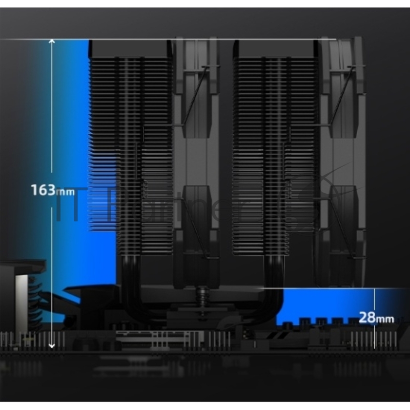 Устройство охлаждения(кулер) ID-Cooling Frozn A720 Soc-AM5/AM4/1151/1200/2066/1700 4-pin Al+Cu 300W 1300gr Ret