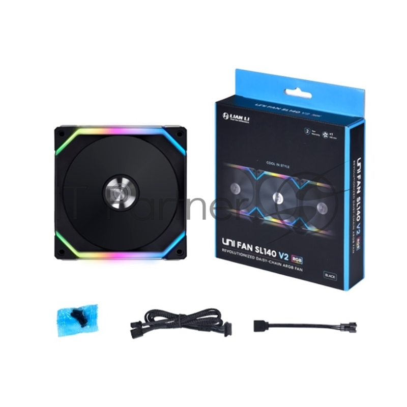 Вентилятор Lian-Li SL V2 140 Black 140x140x25mm 4-pin 29dB LED Ret