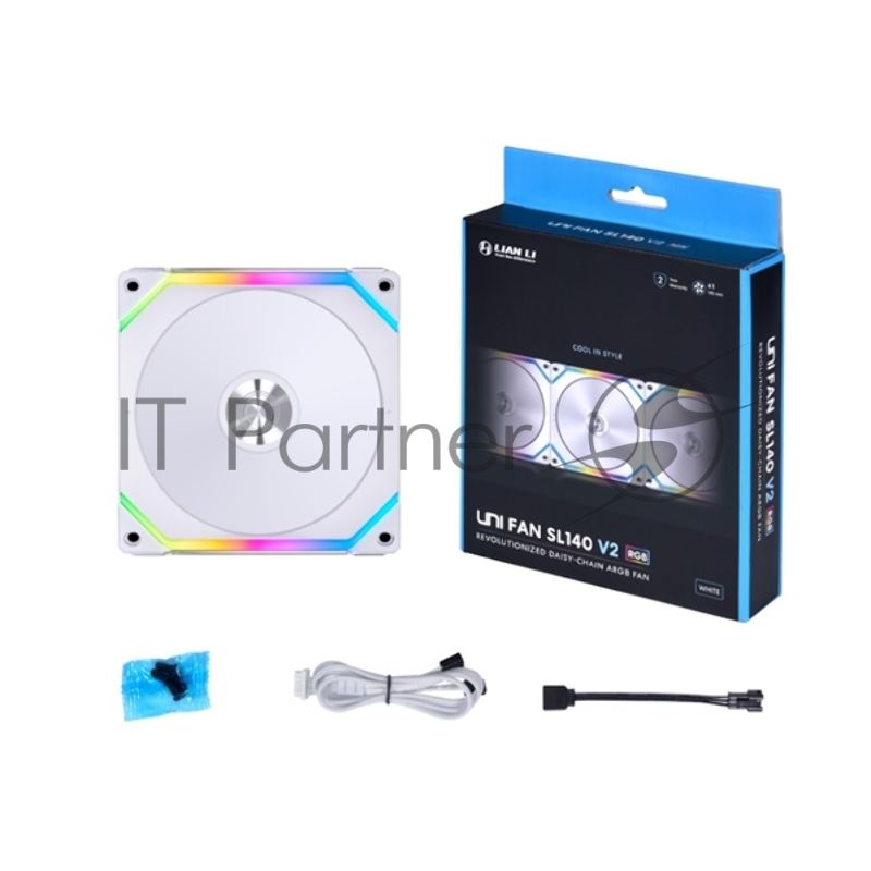 Вентилятор Lian-Li SL V2 140 White 140x140x25mm 4-pin 29dB LED Ret