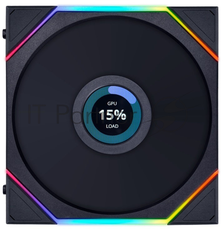 Вентилятор Lian-Li Uni Fan TL 140 LCD 7-pin 28.5dB LED Ret