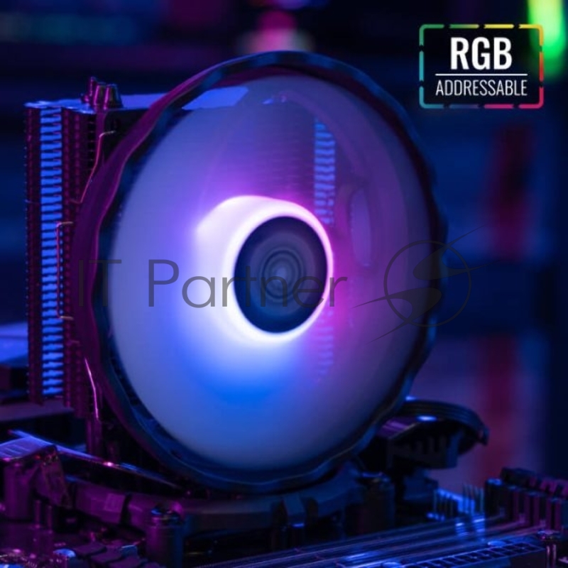 Устройство охлаждения(кулер) Aerocool Rave 3 ARGB Soc-AM5/AM4/1151/1200/1700 4-pin 18-27dB Al 125W 530gr LED Ret