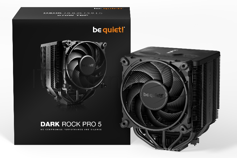 Кулер be quiet! Dark Rock Pro 5 / 270W TDP, 7 HP, 1x120mm + 1x135mm fans / BK036