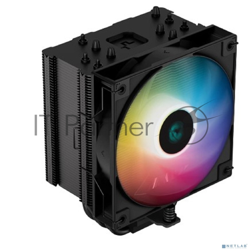 Кулер DEEPCOOL AG500 BK ARGB LGA1700/1200/115X/AM5/AM4 (12шт/кор, TDP 240W, PWM, ARGB Fan 120mm, 5 тепл. трубок) RET