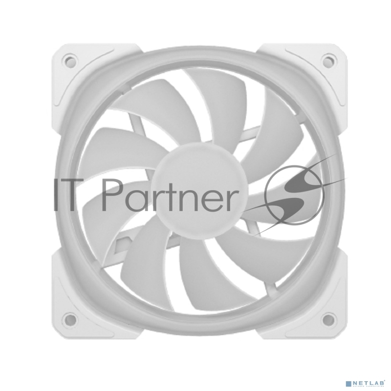 Кулер Powercase (M21-14W ARGB) White 140x140x25mm (PWM, 100шт./кор, 4pin +ARGB Sync, 800-1500±10% об/мин) Bulk