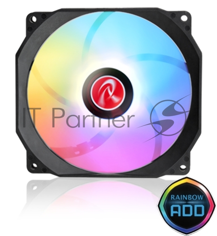 Вентилятор для корпуса Aeolus beta-ARGB (120x130x13mm, PWM, 200-1400RPM, 28.43 dBA max, ARGB LED, hydraulic bearing)