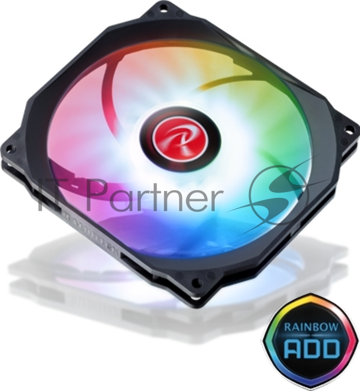 Вентилятор для корпуса Aeolus beta-ARGB (120x130x13mm, PWM, 200-1400RPM, 28.43 dBA max, ARGB LED, hydraulic bearing)