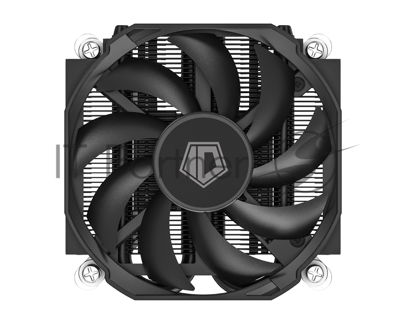 Вентилятор ID-COOLING IS-28i BLACK LGA1851/1700/1200/115X низкопрофильный высота 28mm (48шт/кор, TDP 65W, PWM, 2 тепл.трубки, медная база, FAN 92mm) BOX