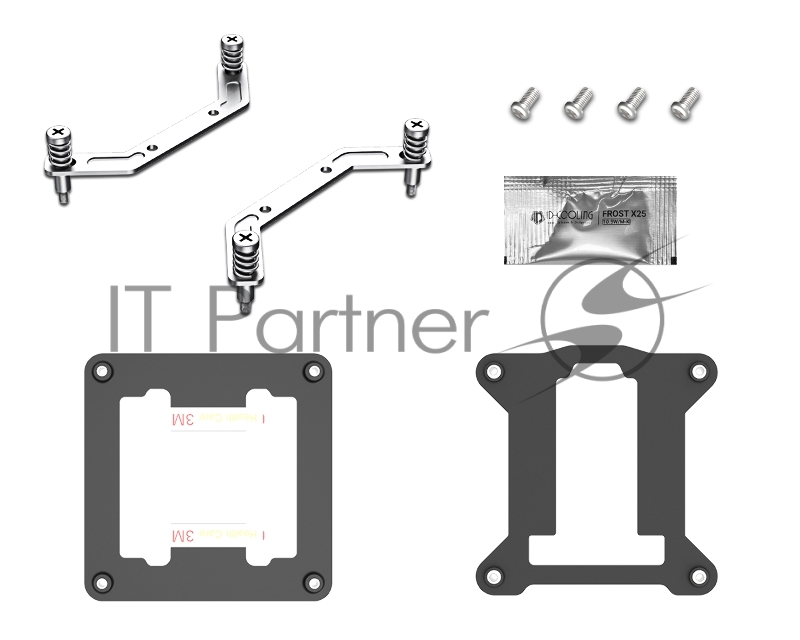 Вентилятор ID-COOLING IS-28i BLACK LGA1851/1700/1200/115X низкопрофильный высота 28mm (48шт/кор, TDP 65W, PWM, 2 тепл.трубки, медная база, FAN 92mm) BOX