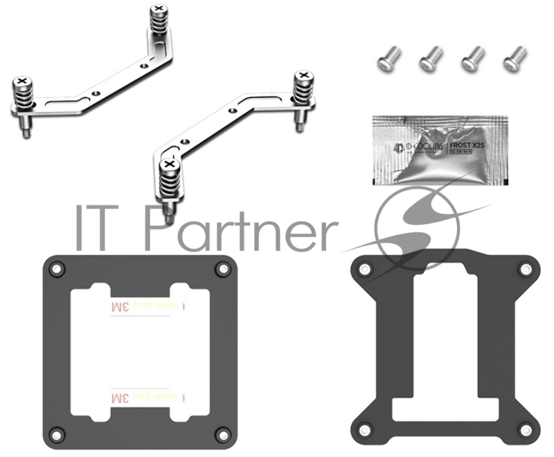 Вентилятор ID-COOLING IS-28i BLACK LGA1851/1700/1200/115X низкопрофильный высота 28mm (48шт/кор, TDP 65W, PWM, 2 тепл.трубки, медная база, FAN 92mm) BOX