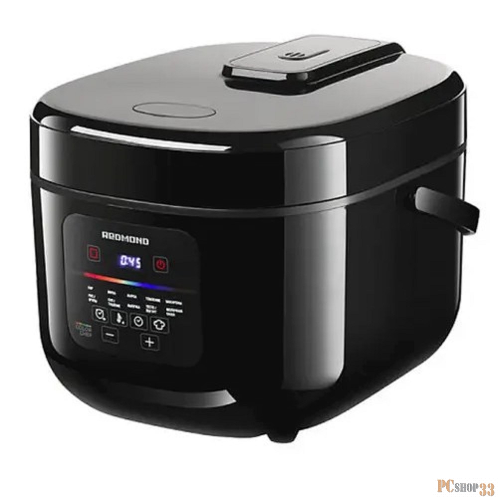 Мультиварка REDMOND MC100 860 Вт, 5 л, 12 программ, чёрный/ металлик