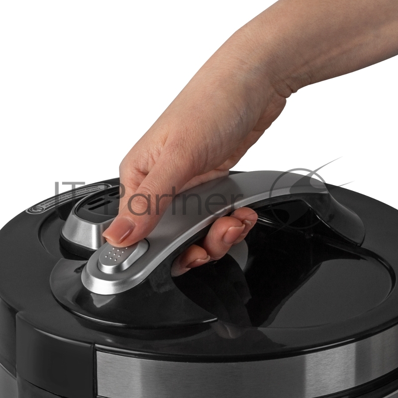 Мультиварка электрическая Endever Vita-124, черный/стальной, мощность 1000 Вт, емкость 5л, 16 авторежимов работы,книга рецептов, 4 шт/уп.