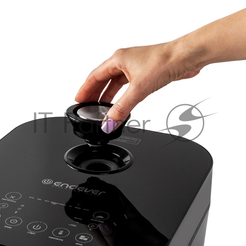 Мультиварка электрическая Endever Vita-127, черный, мощность 1000 Вт, емкость 5л, 12 авторежимов работы, сенсорное управление,книга рецептов, 2 шт/уп.