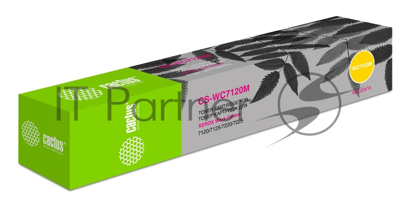 Тонер Картридж Cactus CS-WC7120M 006R01463 пурпурный для Xerox WC 7120/7125/7220/7225 (15000стр.)