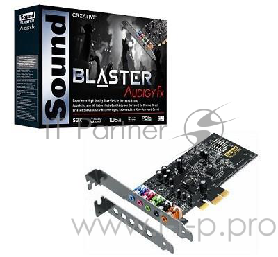 Аудиокарта Creative Sound Blaster Audigy Fx SB1570 (PCI-E x1)