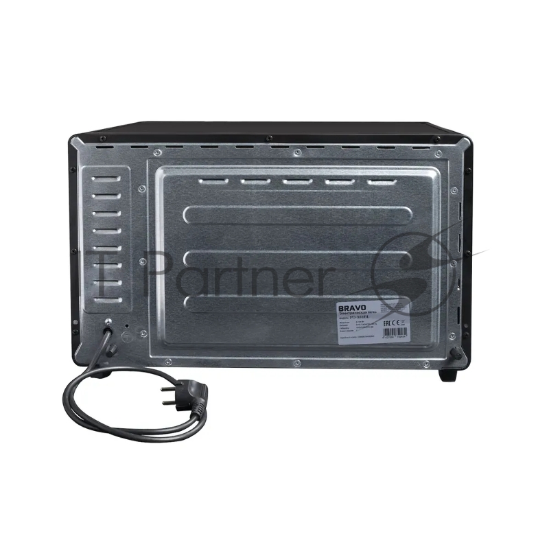 Печь электрическая BRAVO FO-38BLR 38 литров черная, рустик