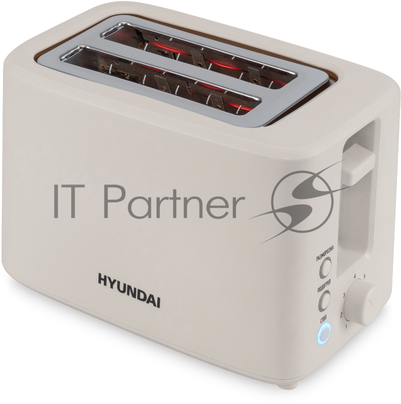 Тостер Hyundai HYT-3306 700Вт кремовый