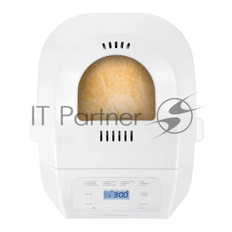 Хлебопечь Kitfort КТ-312 550Вт белый