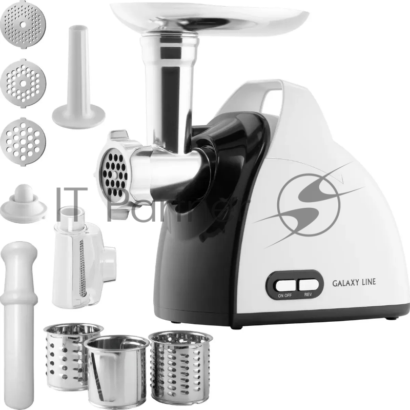 Мясорубка Galaxy LINE GL2420, белый/черный