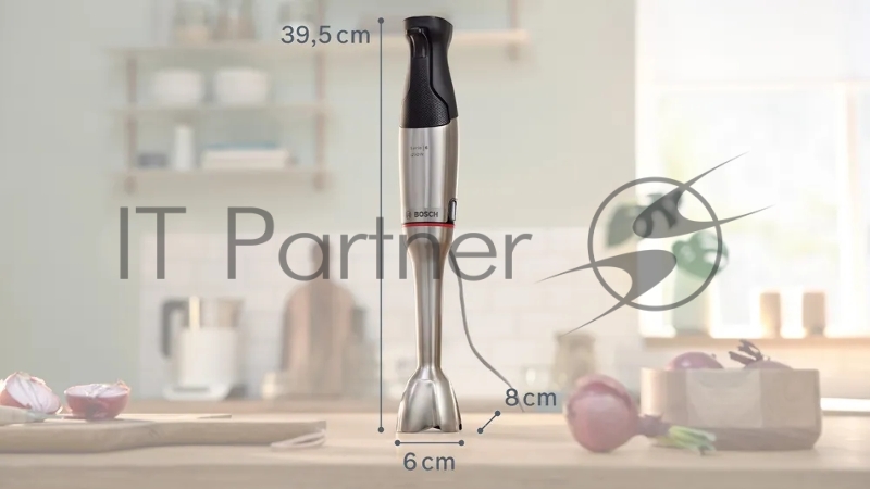 Блендер погружной Bosch MSM6M8X1 1200Вт нержавеющая сталь/черный