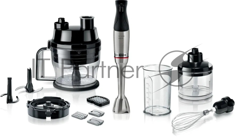 Блендер погружной Bosch MSM6M8X1 1200Вт нержавеющая сталь/черный