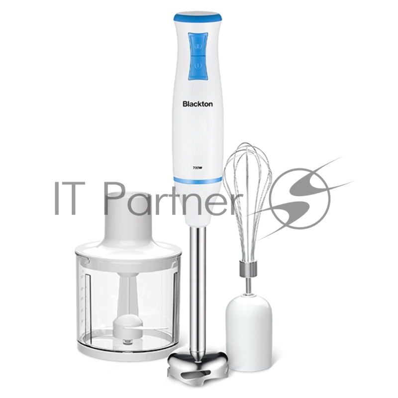 Ручной блендер 3 в 1 Blackton Bt HB420PS White-Blue. блендер+миксер+измельчитель Мощность:700 Вт/ Нож с двумя лезвиями/Насадки из нержавеющей стали/ Объем чаши измельчителя:500 мл/ Параметры электропитания:220-240 В, 50 Гц Класс защиты от поражения э