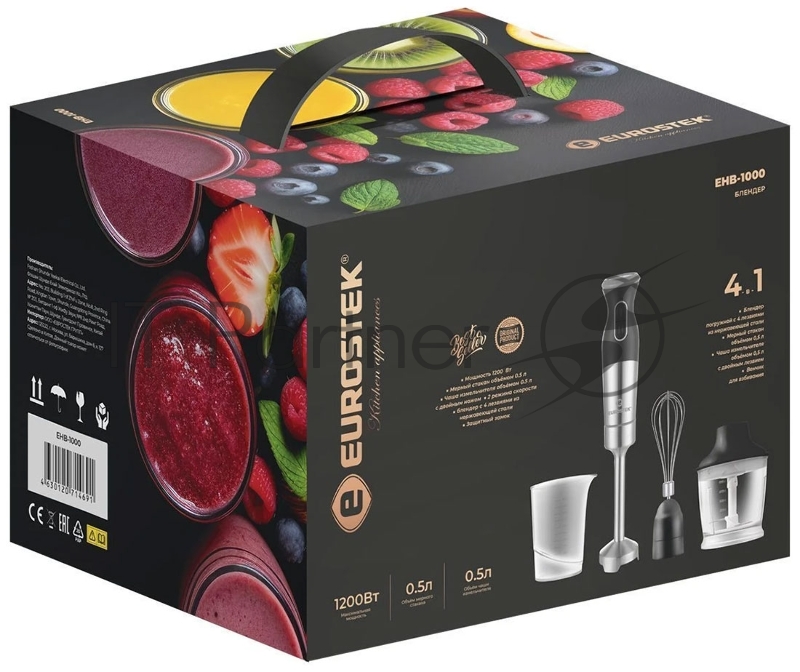 Блендер EUROSTEK EHB-1000 погружной 1200 Вт