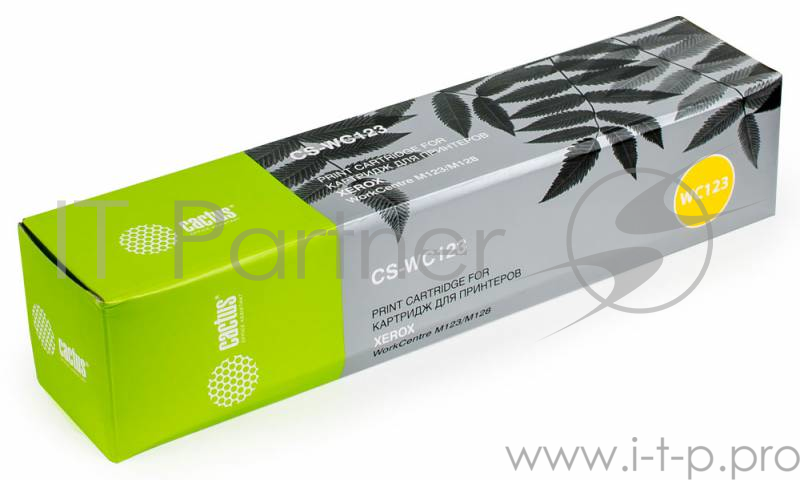 Тонер Картридж Cactus CS-WC123 006R01182 черный для Xerox WC 133/M123/M128/Pro123 (30000стр.)