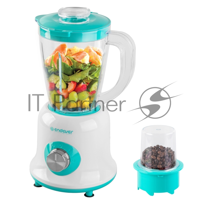 Блендер настольный ENDEVER SIGMA-202, цвет белый/зеленый, мощность 700 Вт, кувшин из БИО пластика 1,4 л, 2 скорости, 8 шт/уп
