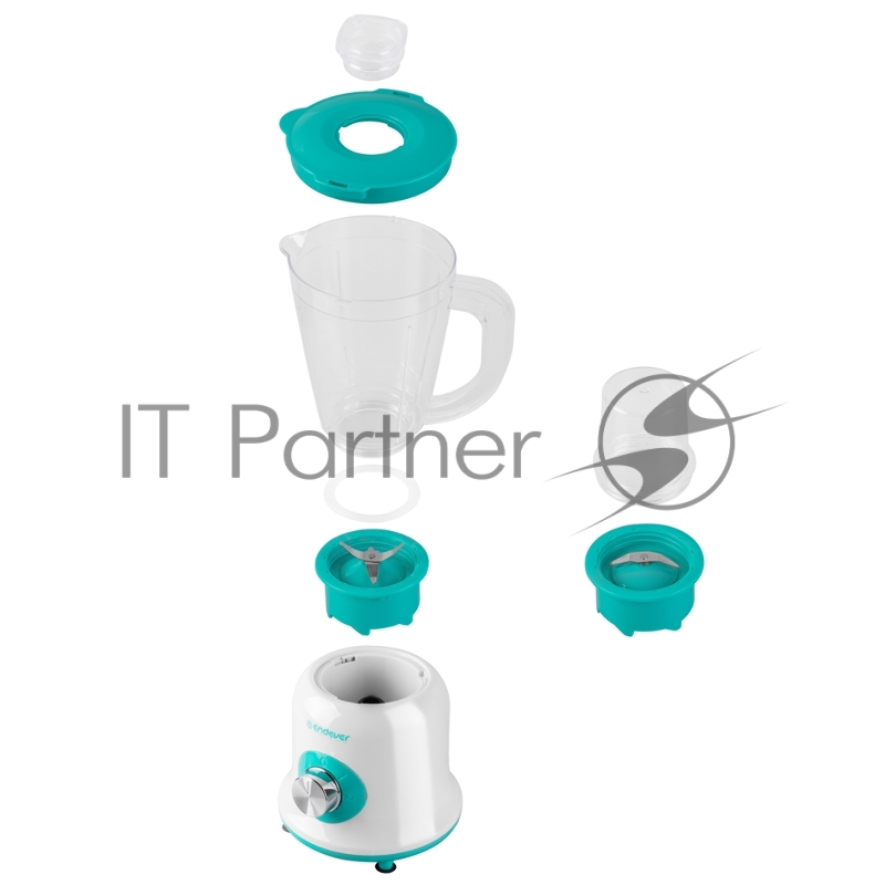 Блендер настольный ENDEVER SIGMA-202, цвет белый/зеленый, мощность 700 Вт, кувшин из БИО пластика 1,4 л, 2 скорости, 8 шт/уп