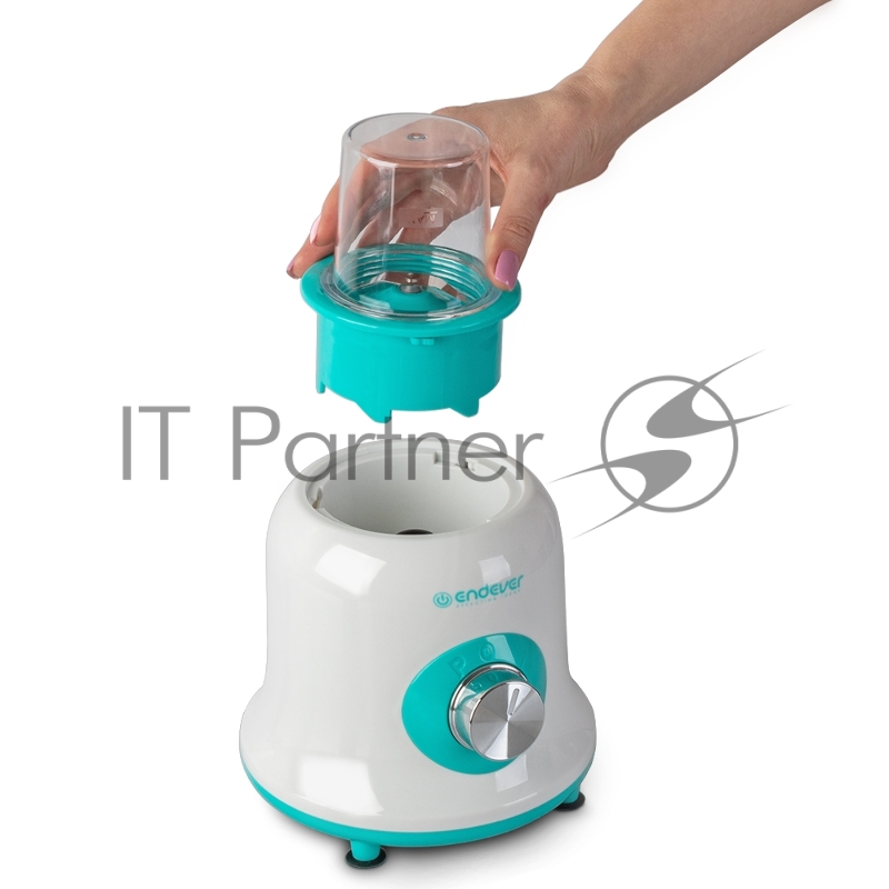 Блендер настольный ENDEVER SIGMA-202, цвет белый/зеленый, мощность 700 Вт, кувшин из БИО пластика 1,4 л, 2 скорости, 8 шт/уп