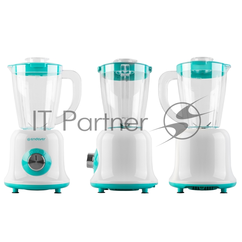 Блендер настольный ENDEVER SIGMA-202, цвет белый/зеленый, мощность 700 Вт, кувшин из БИО пластика 1,4 л, 2 скорости, 8 шт/уп
