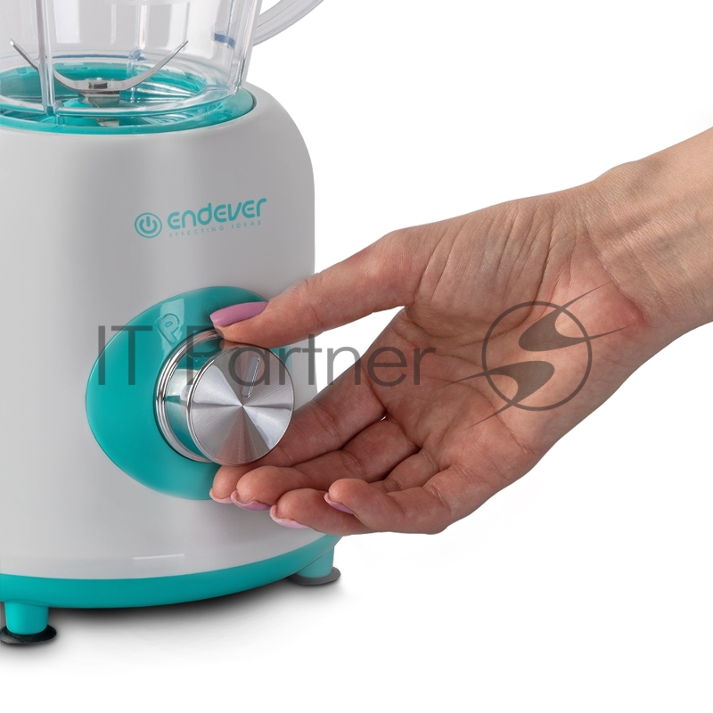 Блендер настольный ENDEVER SIGMA-202, цвет белый/зеленый, мощность 700 Вт, кувшин из БИО пластика 1,4 л, 2 скорости, 8 шт/уп