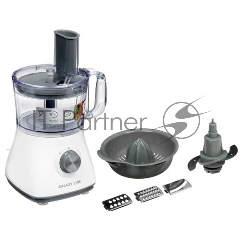 Кухонный комбайн Galaxy LINE GL2312, белый/серый