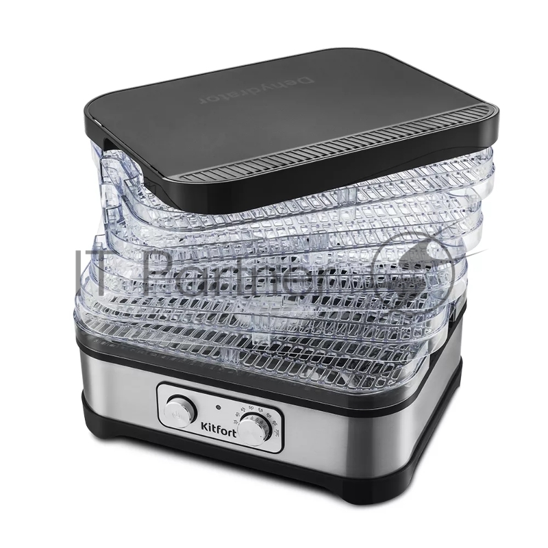 Сушка для фруктов и овощей Kitfort КТ-1912 5под. 250Вт серебристый